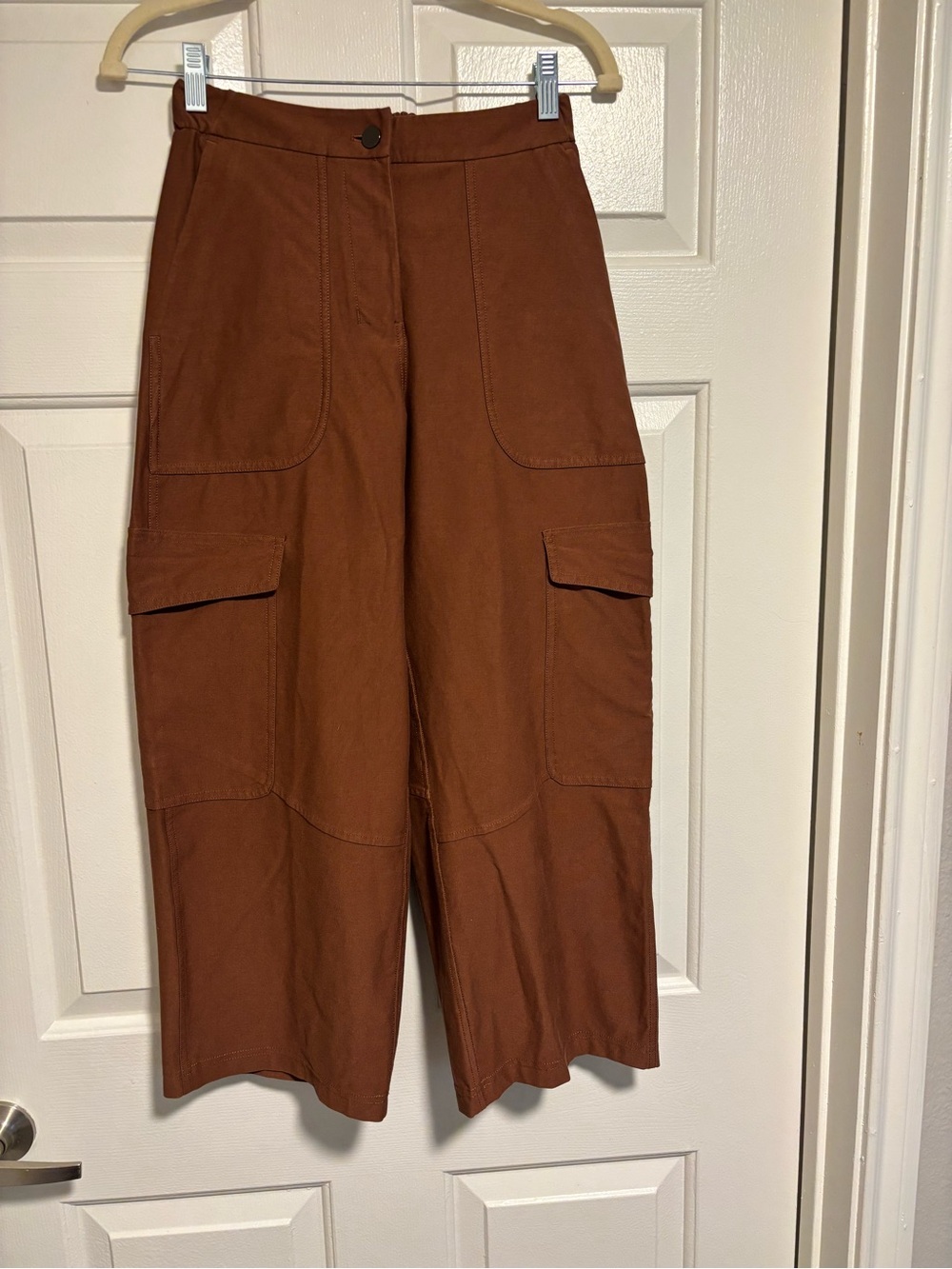 lululemon athletica Wide-Leg Cargo Pants in Rust Brown